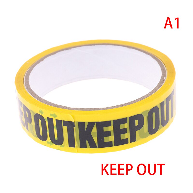 1Roll Warning Tape Danger Caution Fragile Barrier Remind Work Safety Adhesive Tapes DIY Sticker: A1