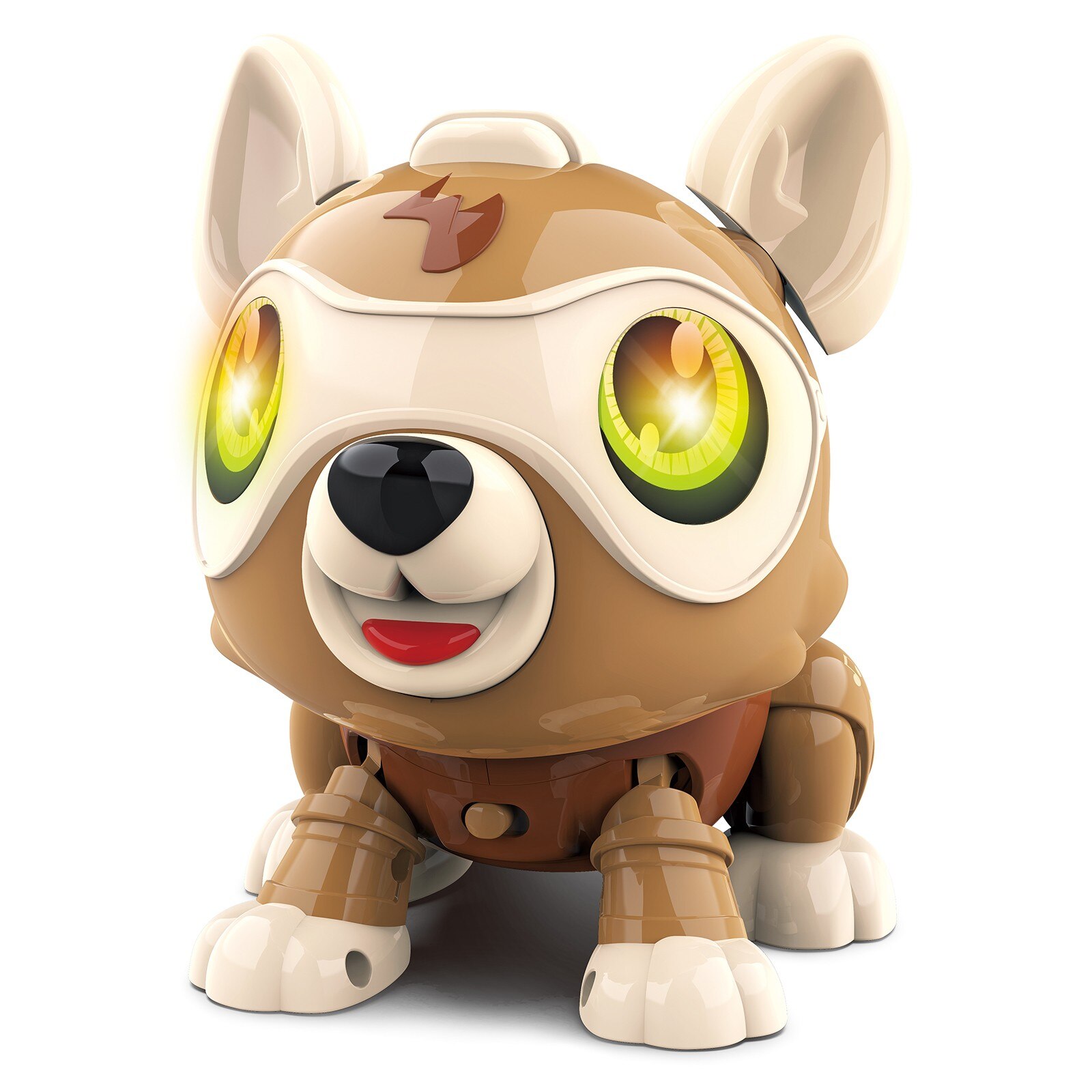 Perro Robot electrónica para perros y cachorros, Control de ladridos por voz, Control táctil, para niños