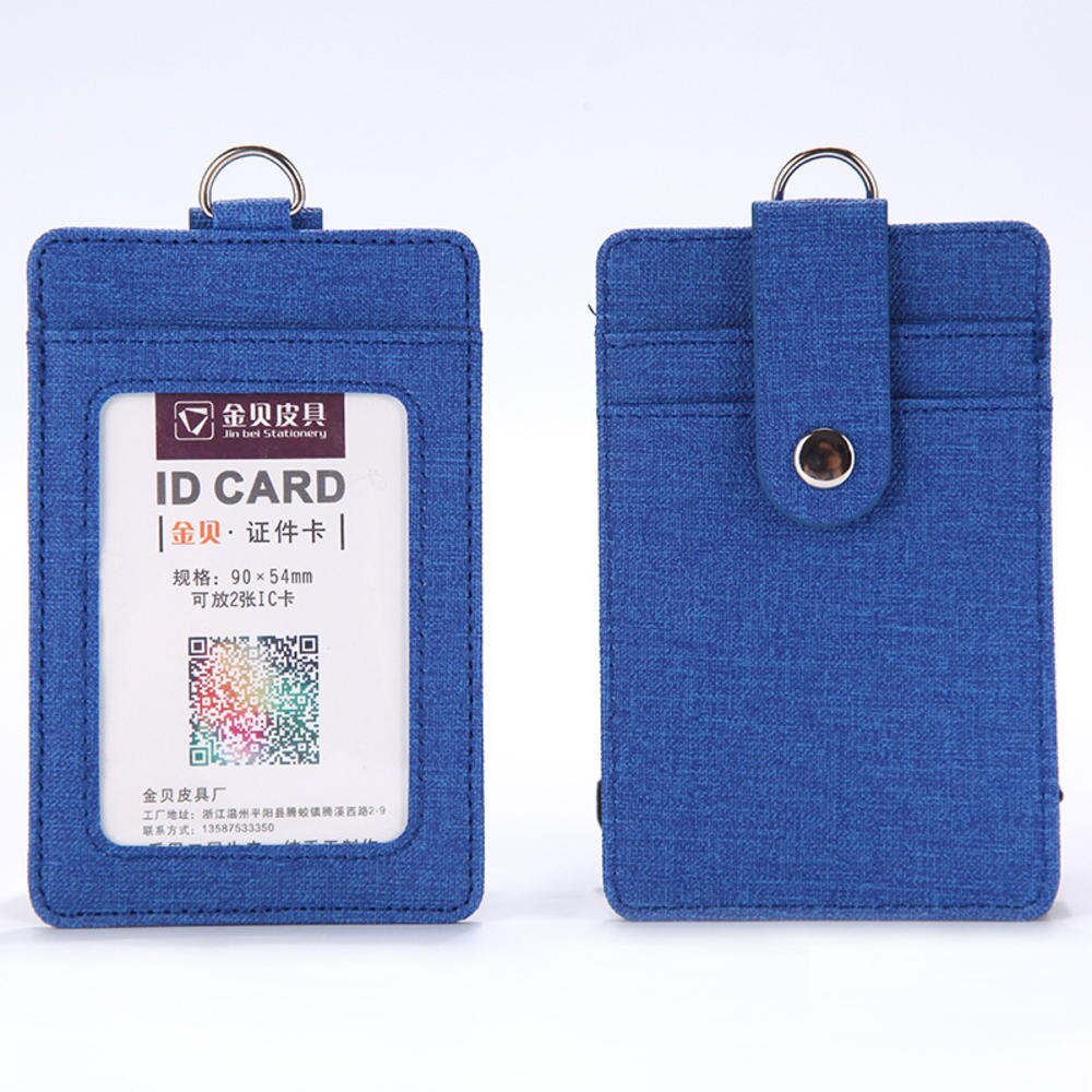 Id Badge Houder Intrekbare Lanyards Lederen Porte Bus Pass Case Cover Slip Mannen Vrouwen Bank Credit Kaarthouder Strap kaarthouder