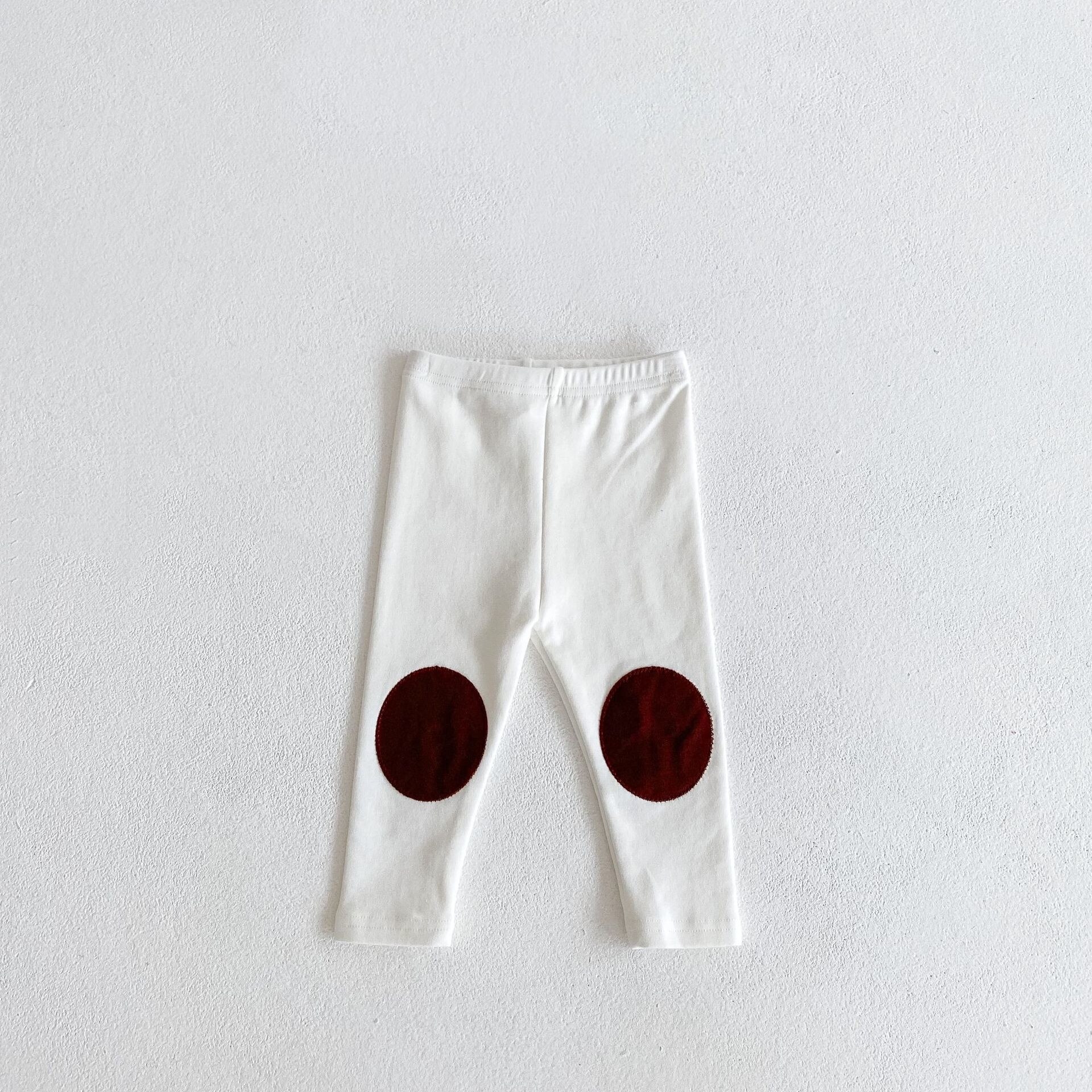 Herbst Neue Stil Kleinkind Jungen und Mädchen Baby Runde Patch Baumwolle Gamaschen Vielseitig Hosen: aus-Weiß / 73cm