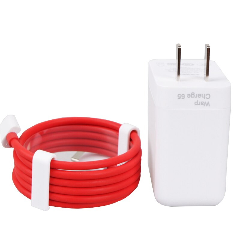 Ładowarka 65W do OnePlus 9 Pro 9R 8T 6A 1M USB-C do USB-C Dash/Warp Adapter do ładowania dla One Plus 8 Pro Nord 7T Pro 7 6T 1 + 6: US Charger Cable