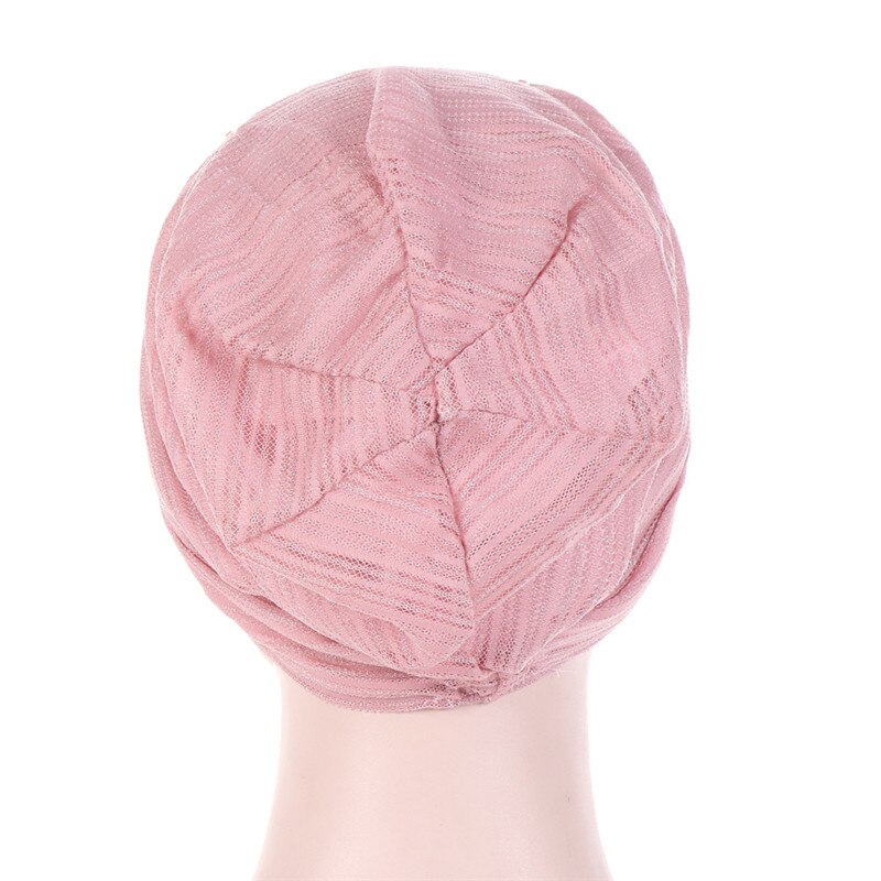 Verano encaje fino turbante de algodón sólido gorros hijab interiores transpirable suave de las mujeres musulmanas turbantes de cabeza hijab underscarf bonnet