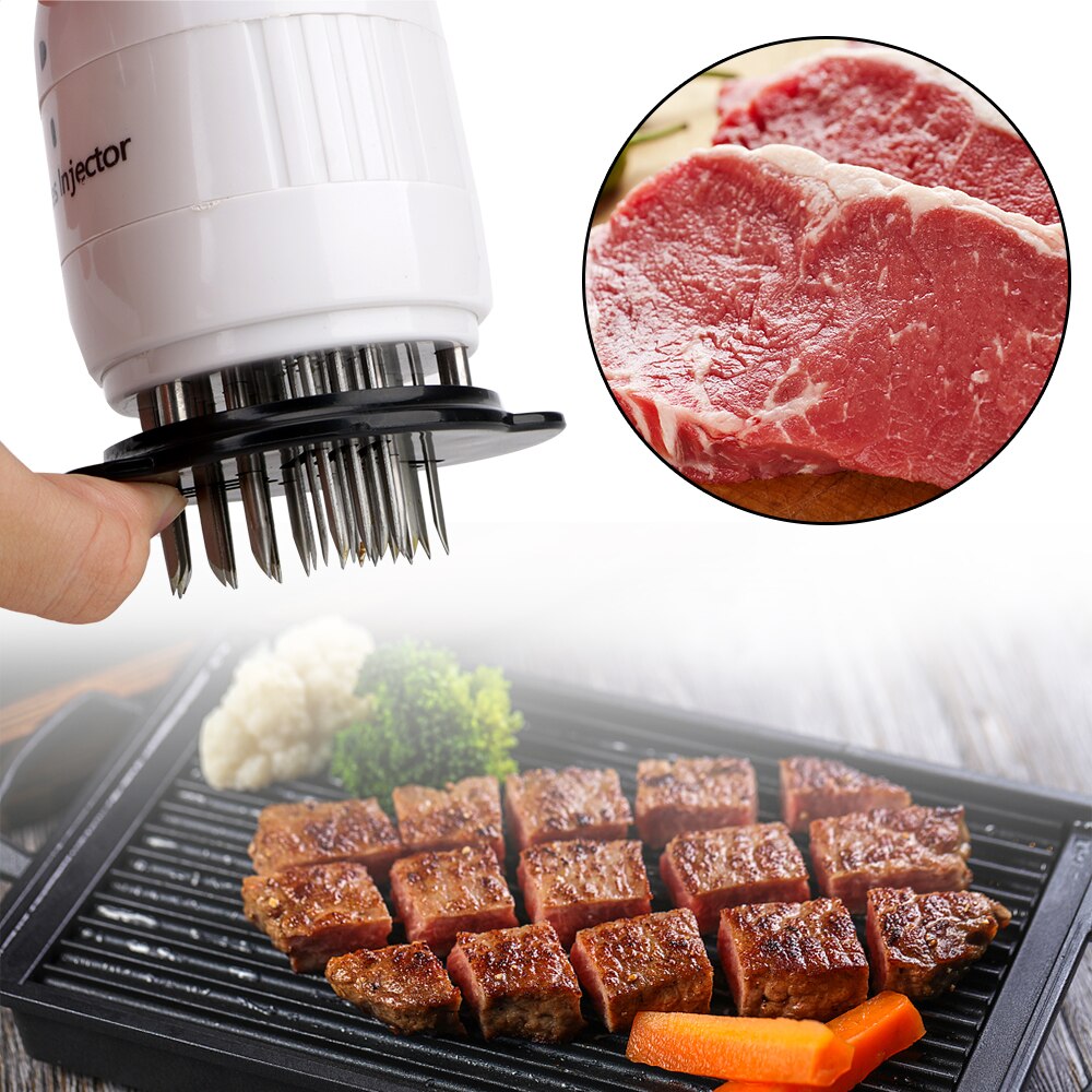 Injecteur de Sauce pour Barbecue 2 en 1, avec aiguille en acier inoxydable, pour assaisonnement, Marinade, outils de cuisine, Gadgets, attendrisseur de viande