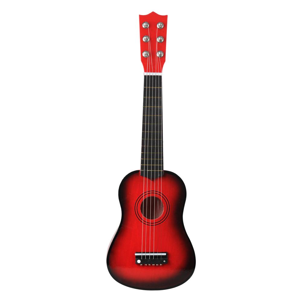 Guitarra roja de 21 pulgadas, fácil de tomar y aprender guitarra pequeña para profesionales