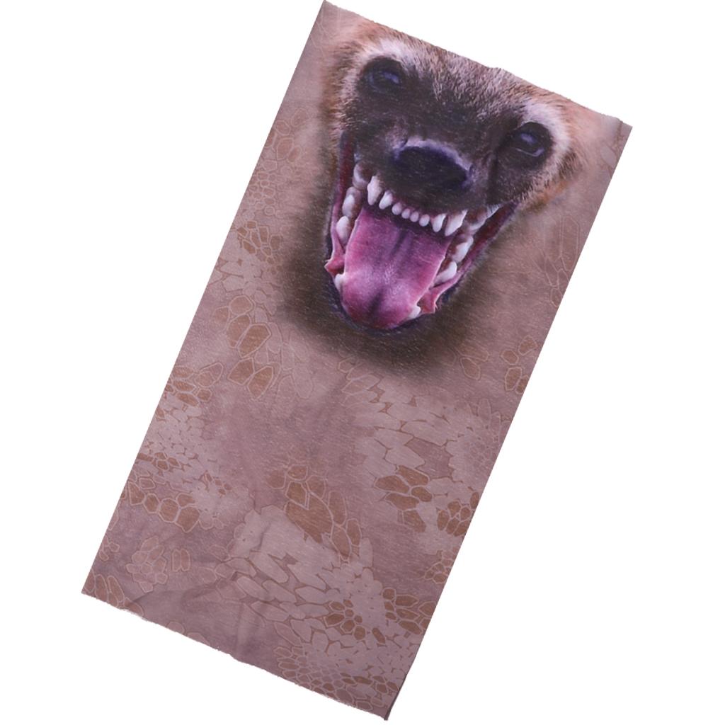 Multi-purpose Animal Printed 3D Headwear Outdoor Sports Face Mask