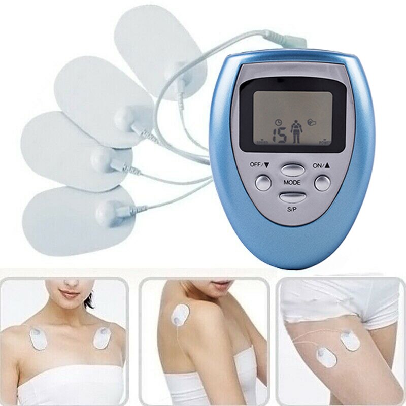 Choque elétrico 4 almofadas corpo inteiro massageador terapia emagrecimento muscular queimar gordura relaxar aliviar fadiga 8 modos de massagem