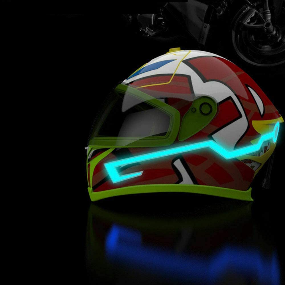 Bande lumineuse pour casque de moto avec lumière froide et nocturne, Kit lumineux d&#39;avertissement LED étanche