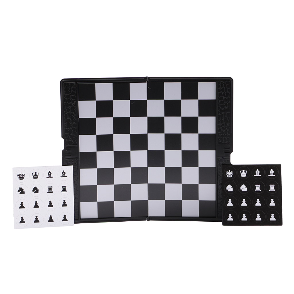 Foldable Mini Travel Magnetic Chess Folding Portable Wallet Set Board Games