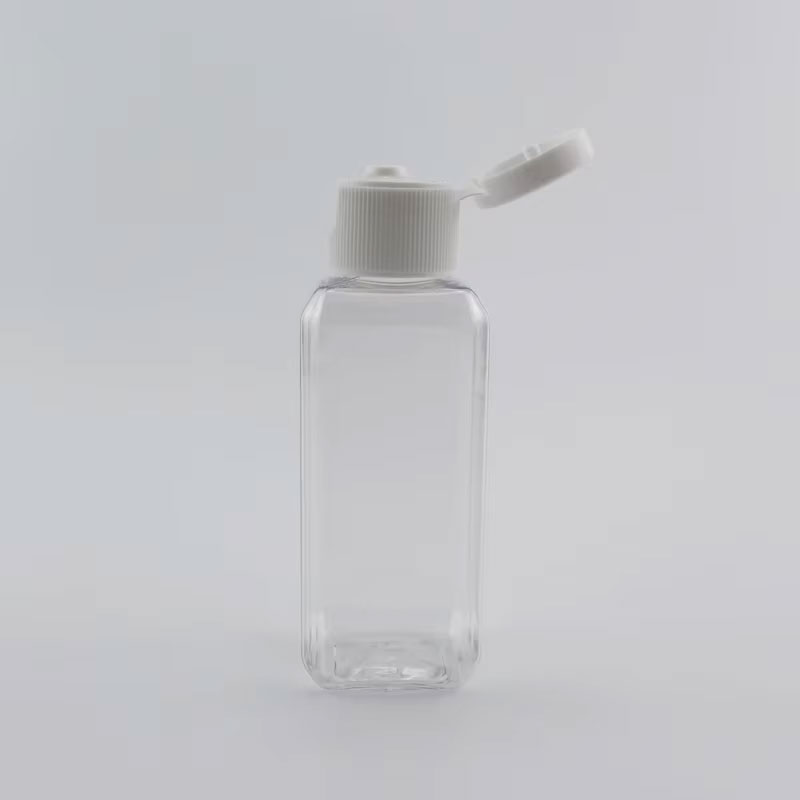 30 stk. 50ml tomme 100ml firkantede plastflasker med skrukork, reisebeholdere til kosmetikk, prøveemballasje til personlig pleie