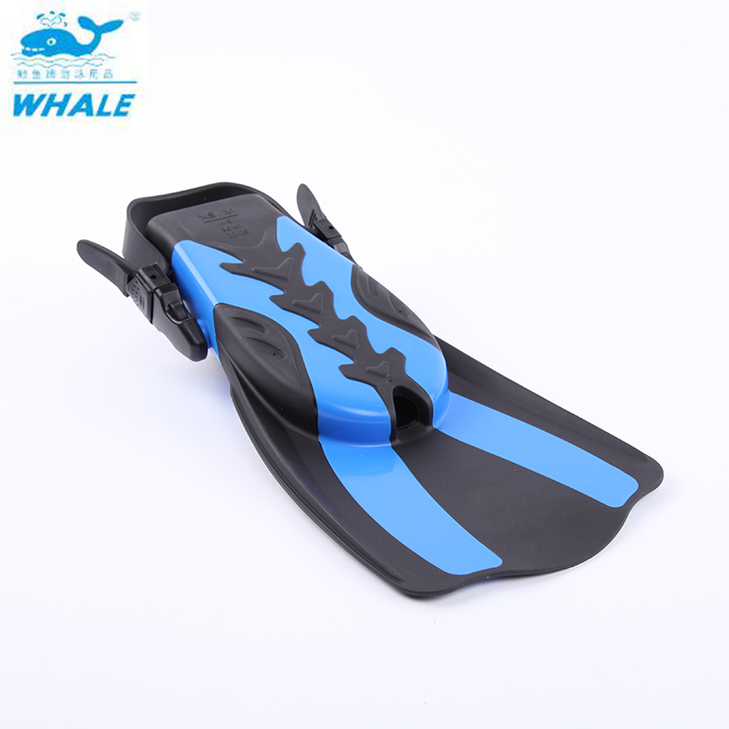 Aletas de buceo ballena ajustables para adulto, zapatos cortos de buceo, aletas de natación, aleta de pie, aletas de buceo con talón