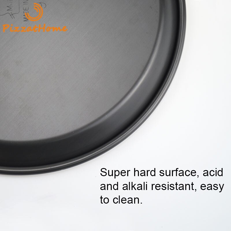 PizzAtHome 6 to 12 inches Pizza Pan Aluminium alloy Pans Non-Stick Baking Dishes Pizza Pan Plates Tray Baking Tool