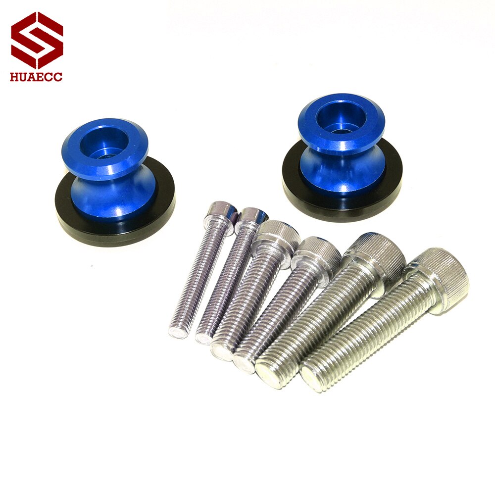 Tornillos deslizantes de aluminio para motocicleta, soporte de carrete basculante para Yamaha YZF R6, 1999, 2000, 2001, 2002, 2003, 2004, 2005, 2007, 6mm