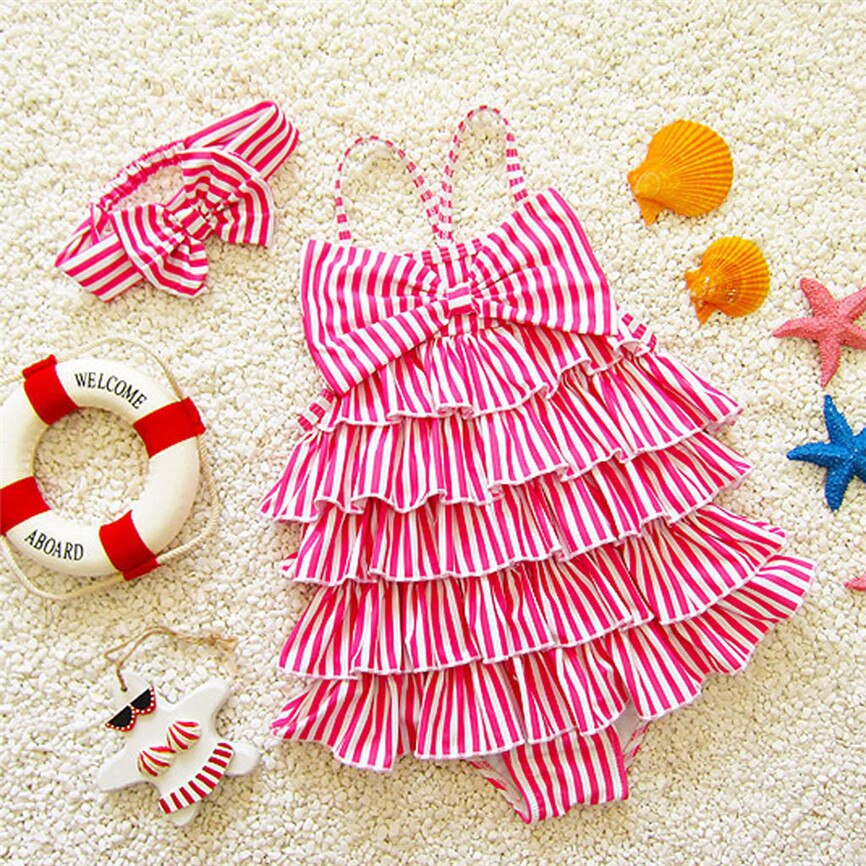 baby stripe swimsuit main image 0