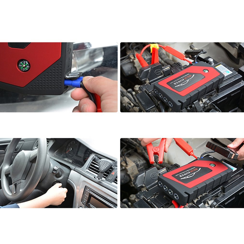 Mini Portable Car Jump Starter Emergency Starting Device USB Ports Mobile Power for Phone Battery Charger
