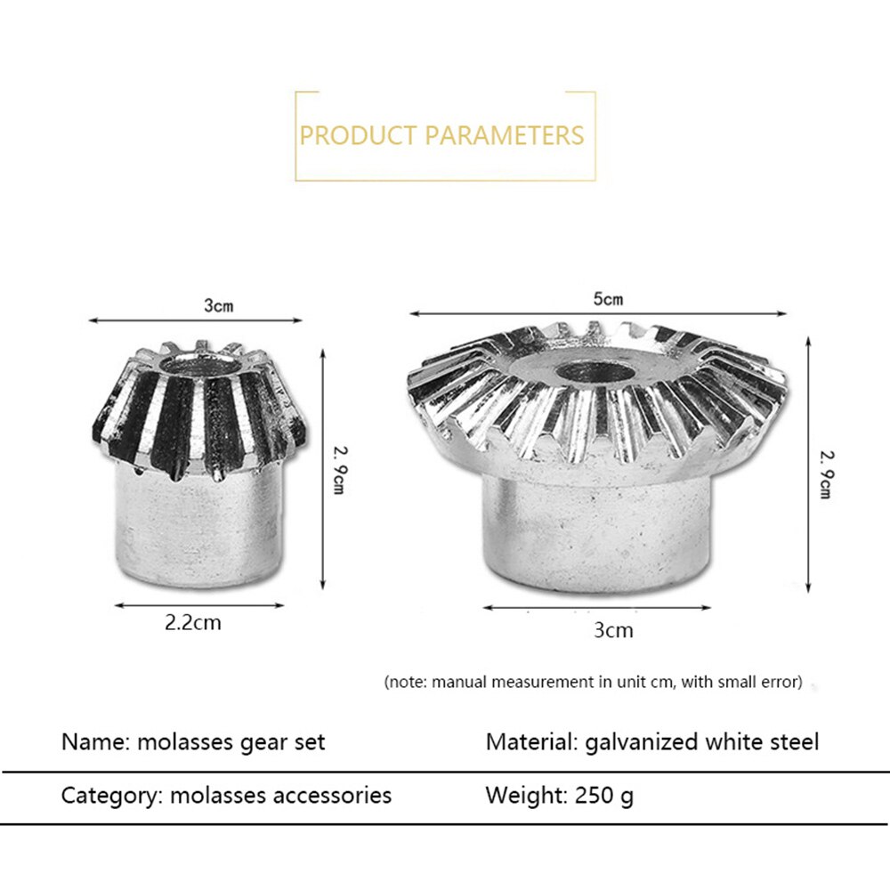 2 Pcs/Set Stainless Steel Honey Extractor Gear Extraction Beekeeping Repair Tool