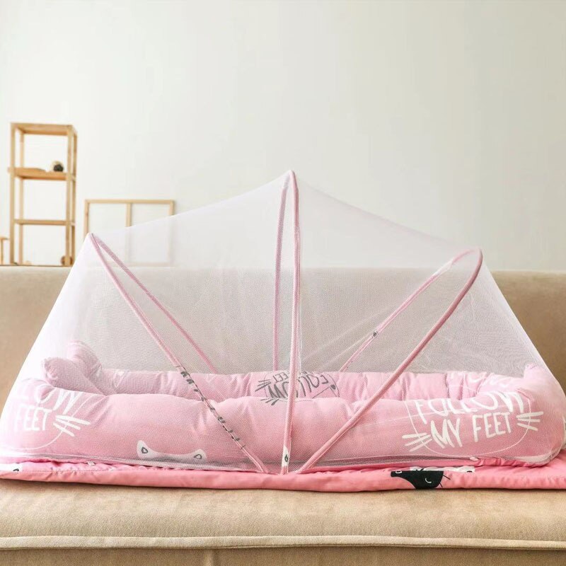 Babynest Newborn Baby Nest Bed Portable Crib Travel Bed Mosquito net