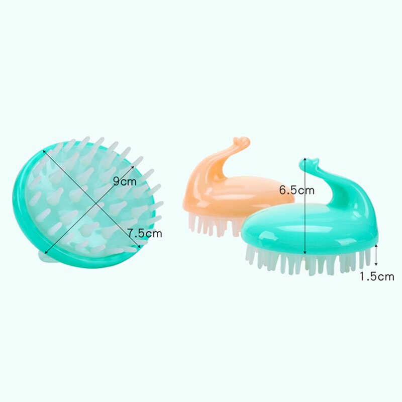 1 pçs cabeça do bebê cabelo lavagem do couro cabeludo shampoo escova de ar pente macio massageador escovas limpeza ferramenta cuidados