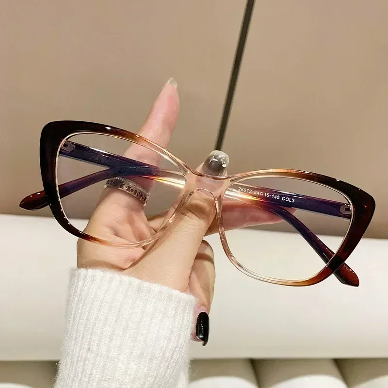Katze Auge Presbyopie-Brille für Damen und Herren, ultraleichte Fernsichtbrille, modische verschreibungspflichtige Lesebrille, Dioptrien 1,0 bis +4