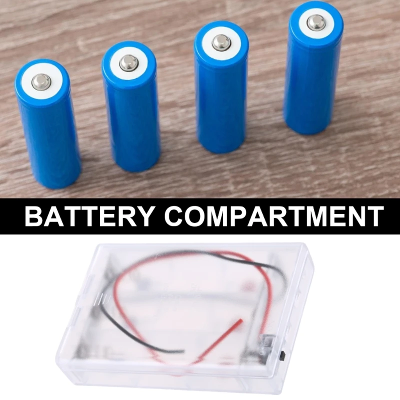 Boîtier batterie 18650 avec interrupteurs, câble d'extension couvercle, support batterie à connexion parallèle à 3 pour