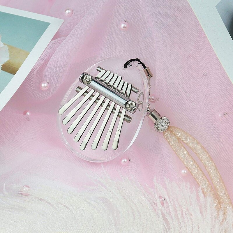 Mini Thumb Piano 8 Key Portable Mbira Finger Piano Best , Birthday, Christmas, Beginner, Party