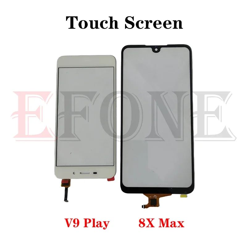 For Honor 8 8x 9 9i V9 10 Lite Play Max Outer Screen Digitizer Sensor Touch Panel LCD Display Front Glass Repair Parts