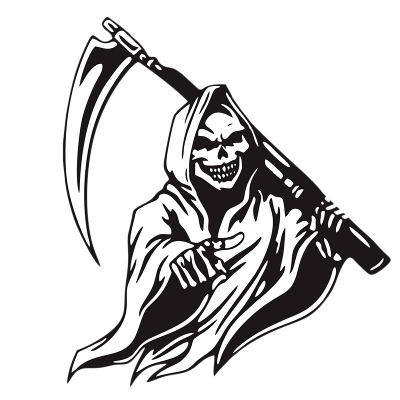 Auto Stickers Zwart Skull Hood Decal Side Kap Grote Grafische Vinyl Film Racing Sport Stickers Universele Auto Decoratie