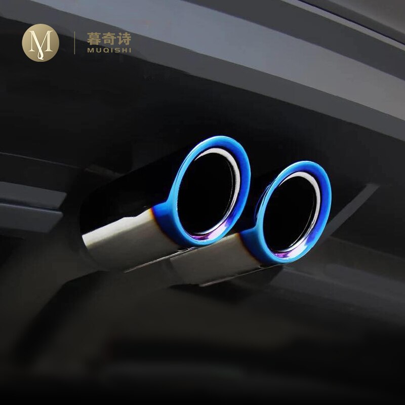 Para Volkswagen Tiguan 2 exclusivo coche estilo 'silenciador de escape de acero punta tubo de cola Trim Auto accesorios 1,4 T