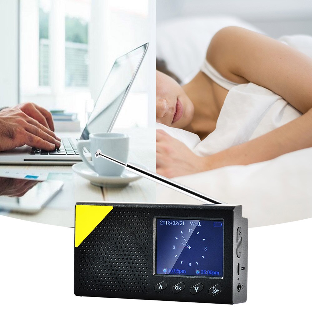 Digital Portable Radio AM FM Bluetooth Speaker Stereo MP3 Player TF/SD Card USB Driver Hands-Free Calling LED Display Speaker