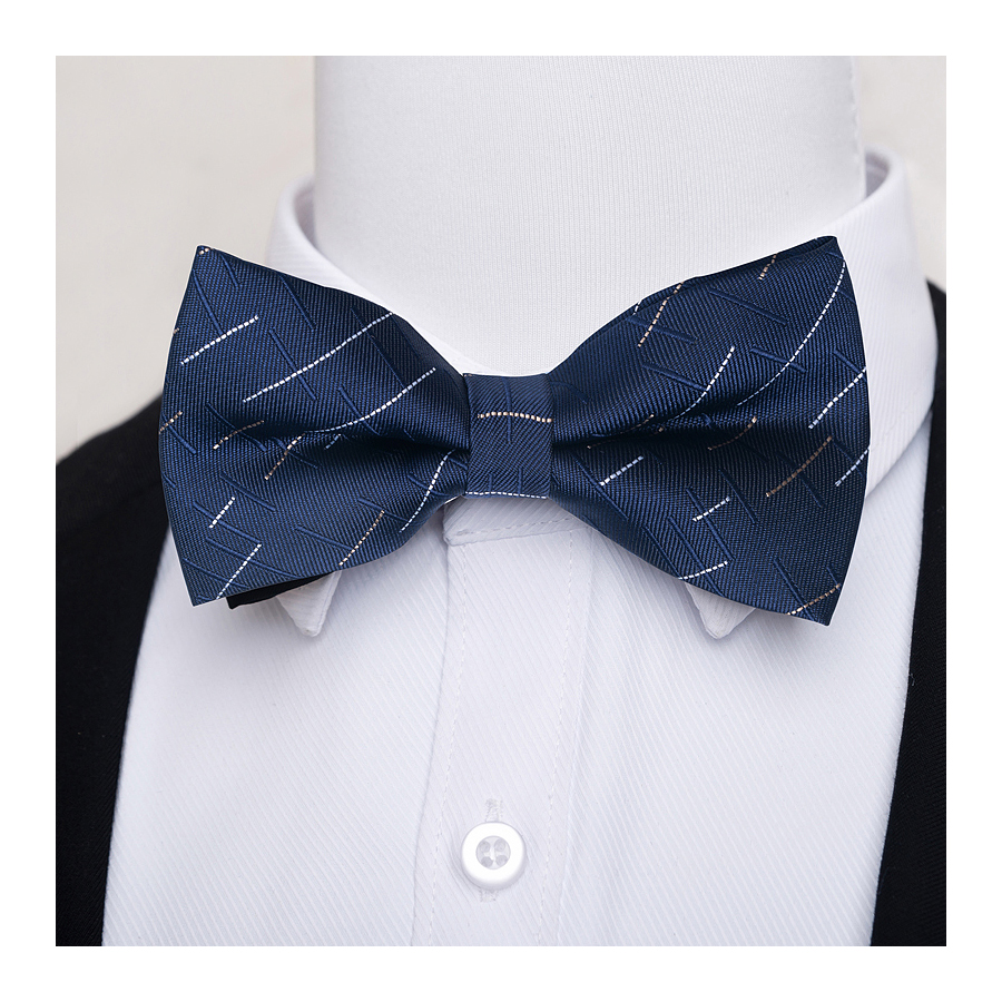 Pajarita de de para hombre, accesorios de boda de color gris oscuro con puntos, pajarita Formal para el día de los amantes de la