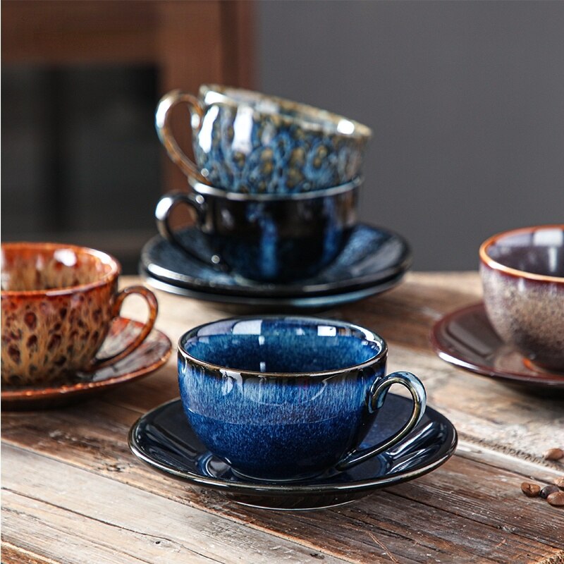 Luksusowe ceramiczne oryginalne kubki śniadaniowe kreatywne piękne kubki robić herbaty popołudniowa herbata Kahve Fincan Takimlari porcelanowe zastawy stołbyć winnym