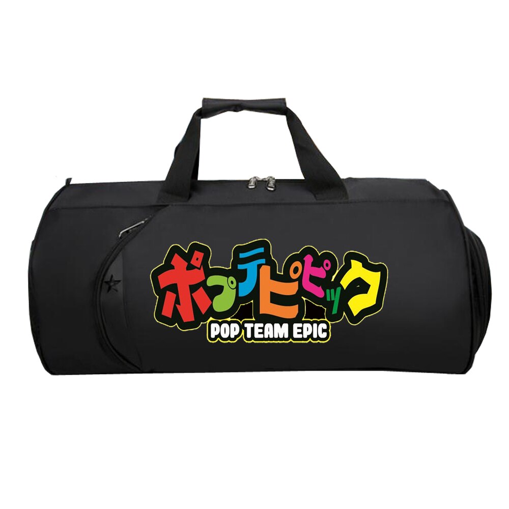 Pop Team Epic Reizen Bagage Tas Tieners Multifunctionele Grote Capaciteit Tas Mannen Vrouwen Hand Duffel Reizen Bagage Pakket