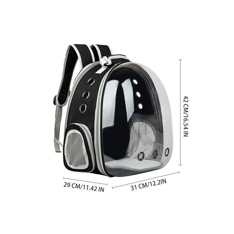 Transportín para gatos portátil, bolsa de transporte multifunción plegable perro, cápsula de espacio grande, hombro de burbuja, mochila para mascotas, jaula para tienda