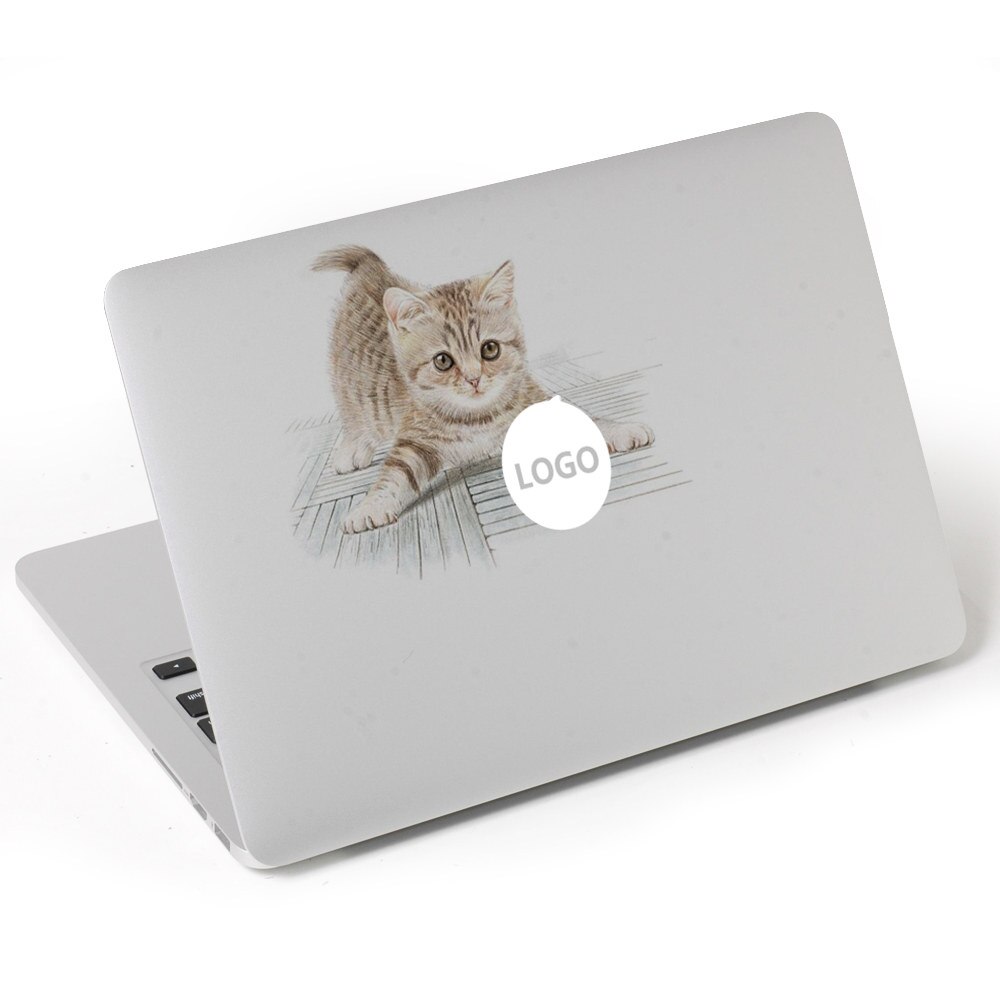 Cute cat elephant Animal kingdom Vinyl Decal Laptop Sticker For DIY Macbook Pro Air 11 13 15 inch Laptop Skin