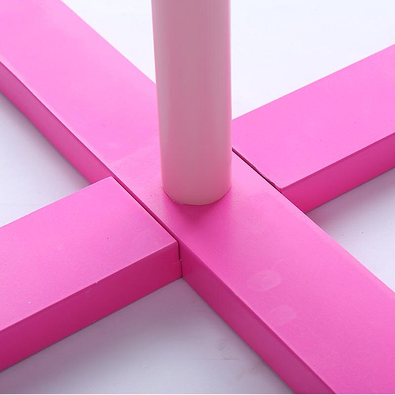 138cm 6 ganchos crianças cremalheiras de pano do revestimento, assoalho de pé mobília do salão, roupa de madeira simples shlef, suportes da sala de estar do quarto