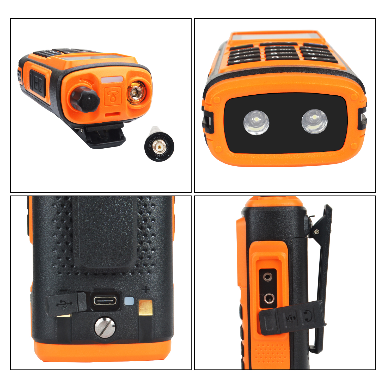 Baofeng UV-17Pro GPS Walkie Talkie 108-136MHz Air Band VHF UHF 200-260MHz 350-355MHz Radio FM Sei Bande Freq Copia Impermeabile