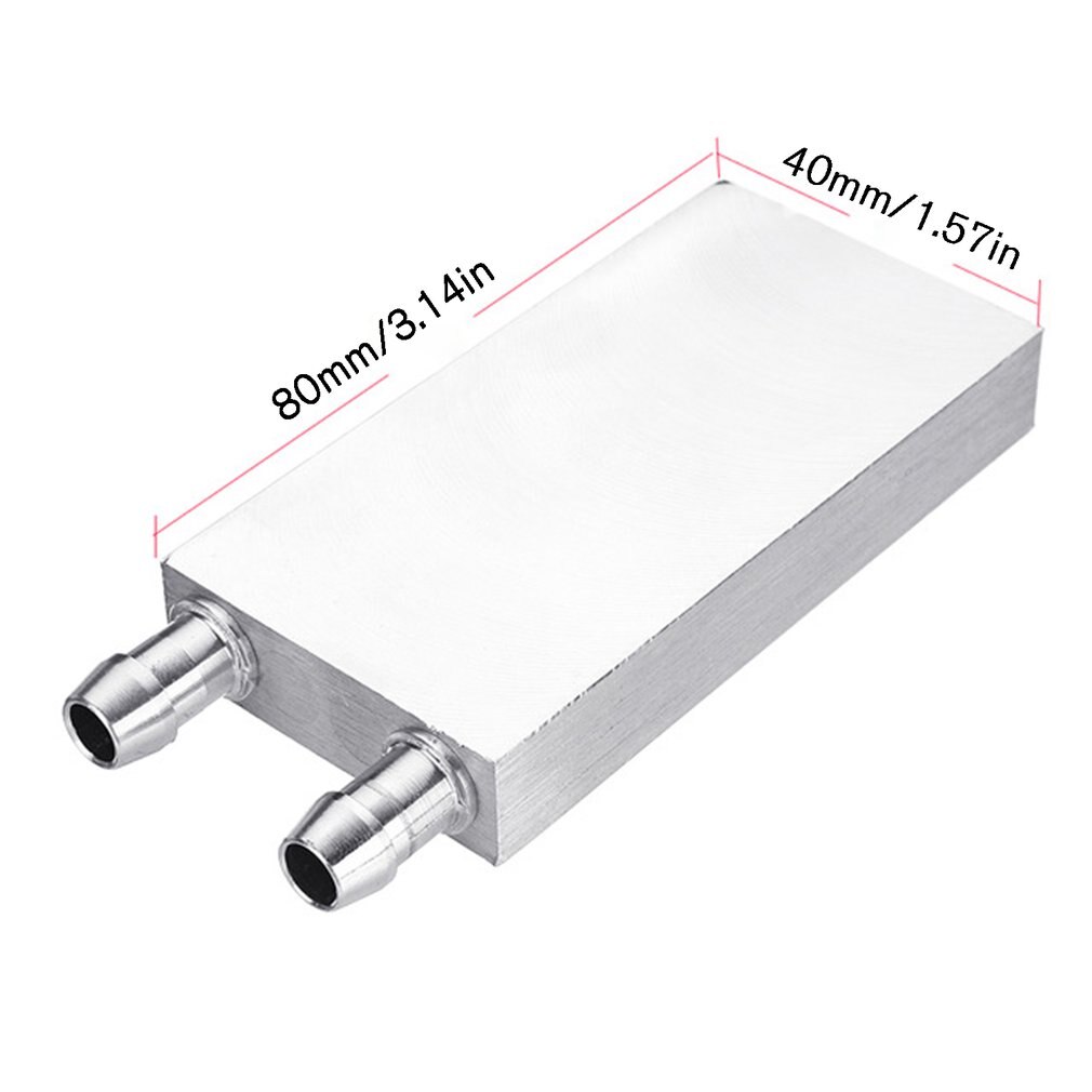 Cpu Semiconductor Cooling Plate Radiator Water Cooling Plate Internal Flow Channel Extrusion Training 0.5 Mm Cooling 1 Pcs: 40x80mm