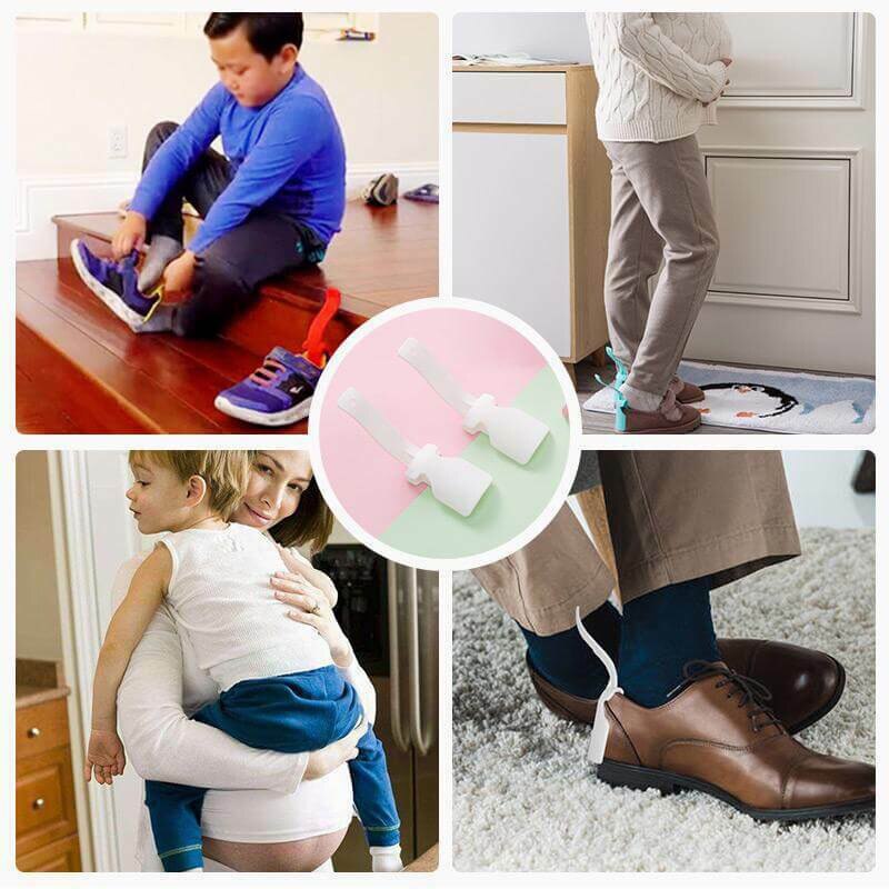 Ropa Unisex perezosa, zapato auxiliar de cuerno, zapato de calzador, zapato fácil de poner y quitar, calzado resistente de ayuda al deslizamiento, herramienta para zapatos Shoespooner