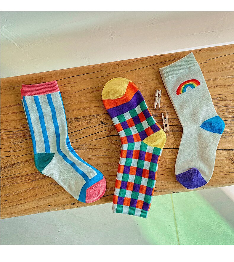 Baby Newborn Solid Floor Socks Kids Spring Summer Cartoon Toddler Knee High Socks Baby Tube Socks Bebes 1-8Years