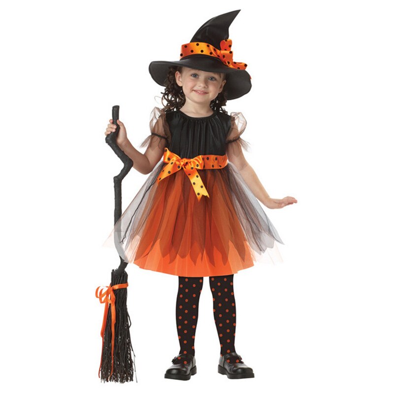 Børn halloween kostume børn heks cosplay halloween tøj cosplay rekvisitter  ya88
