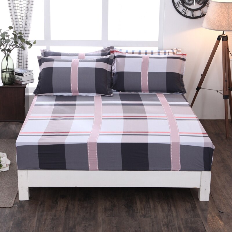 100% baumwolle Ausgestattet Blatt Auf Elastische Band Matratze Abdeckung Gedruckt Bettlaken Matratze Abdeckung 120x200 cm/150 x 200 cm/180x300 cm