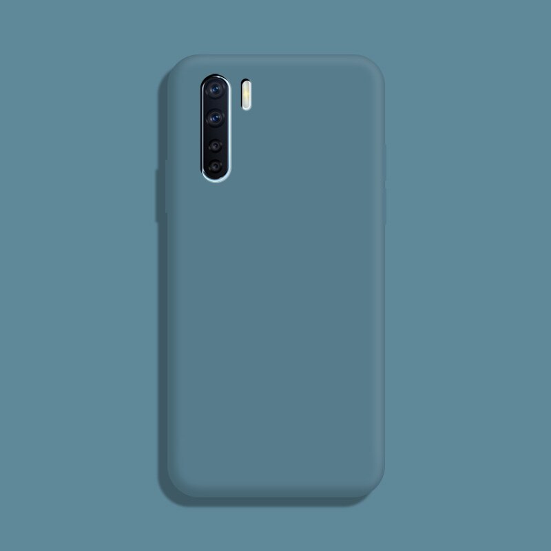 Voor Oppo A91 Case Pure Kleur Siliconen Case Macaron Kleuren Candy Tint Soft Tpu Eenvoudige Zwarte Behuizing Telefoon Back Cover: L8