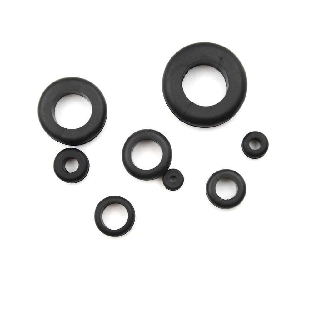 180pcs/pack Car Electrical Wire Gasket Kit For Cylinder Valve Water Pipe Rubber Grommet Firewall Hole Plug Retaining Ring Set