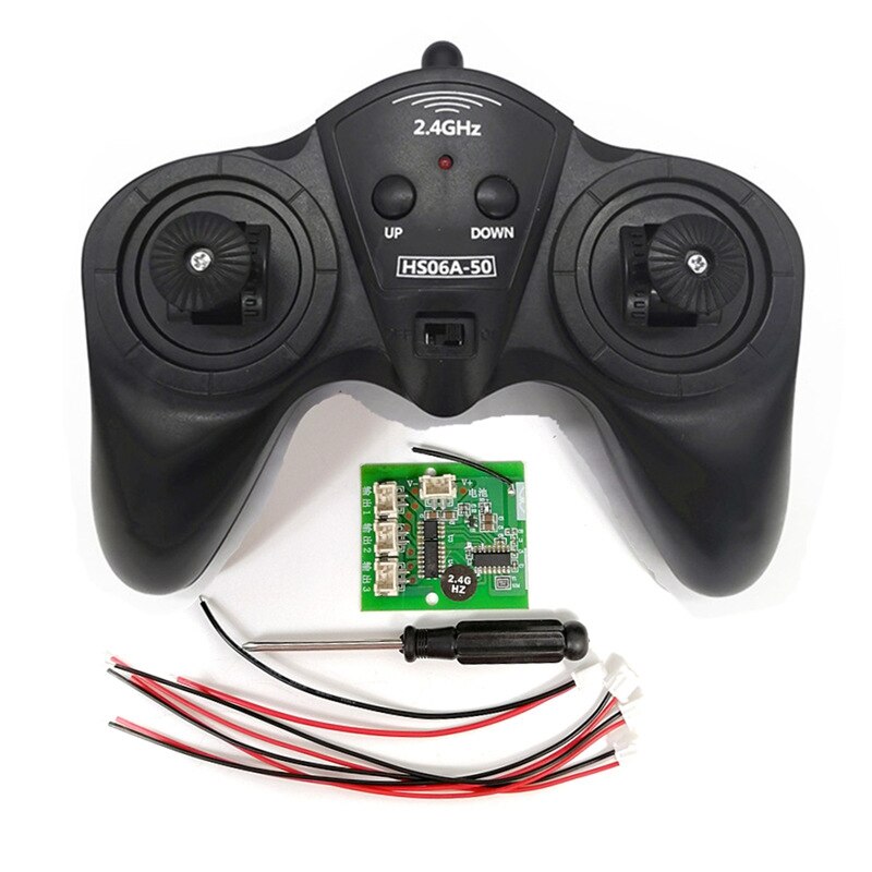 6CH 2.4G Remote Controller Power Transmitter Receiver Radio System For DIY RC Boat Cars 50M Controlling: Default Title