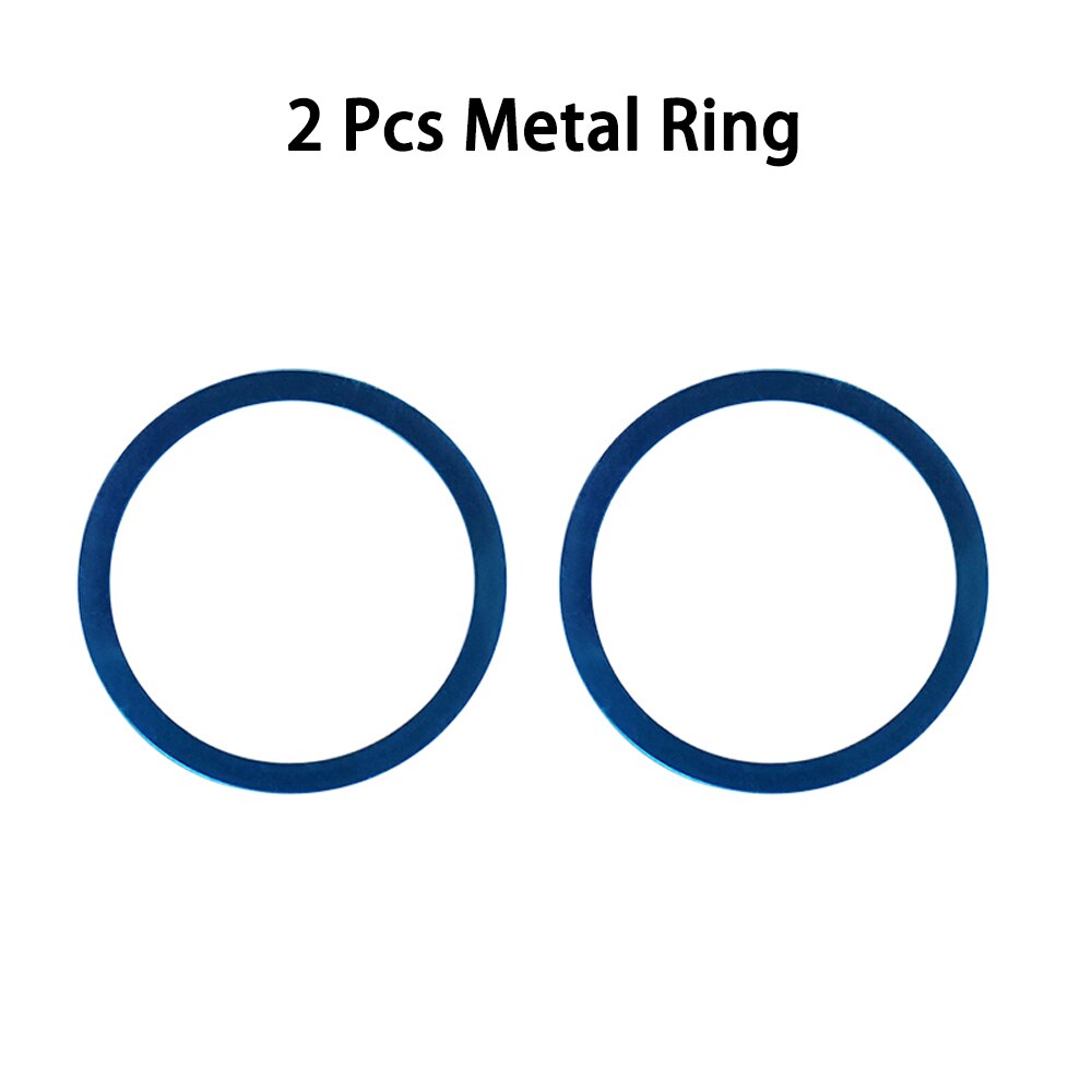For iPhone 12Pro Max 12 Mini 11 Xs Max Xr 8Plus X Wireless Charging Magnet Mobile Phone Case Strong Magnetic Magsafe Accessory: 2Pes Metal Ring