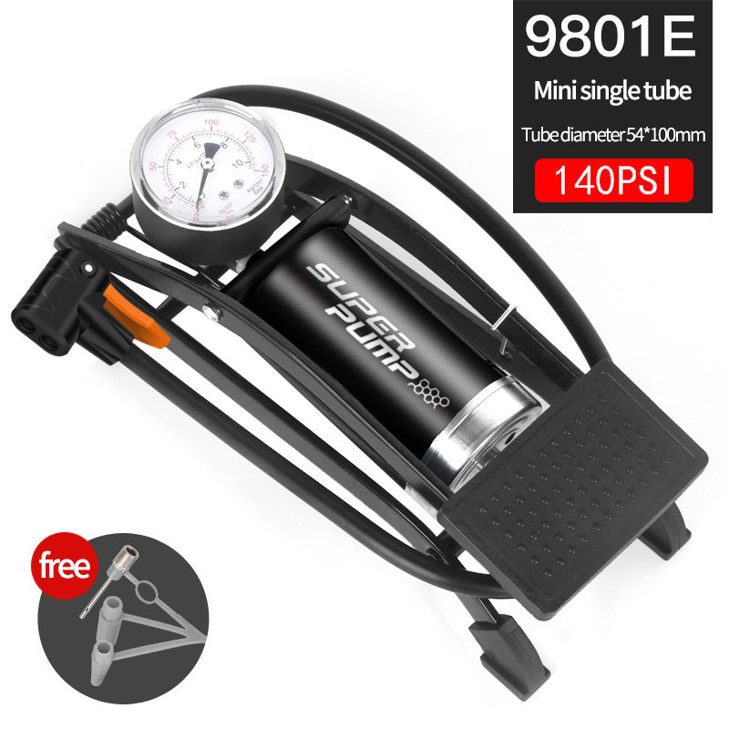 Xunting Foot Air Pump with 180PSI Pressure Gauge Fits Presta Schrader for Ball Scooter Car Toys Bicycle Pump Bike Accessories: 2