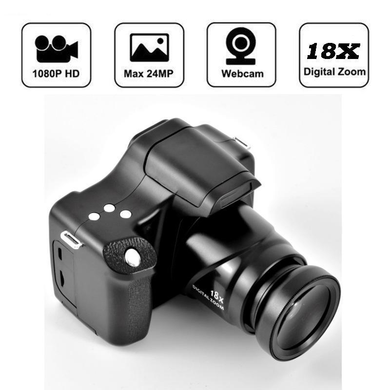 FHD 1920X1080 Digital Camera 18X Digital Zoom 24MP 3.0 Inch LCD Screen Mirrorless Camcorder 1080p HD Support TF Card Web Camera