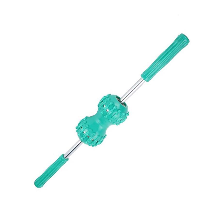 Multifunctional Magnet Massage Roller Back Shoulder Muscle Relief Spine Pinching, Back Push Acupressure Massage Roller: Ivory