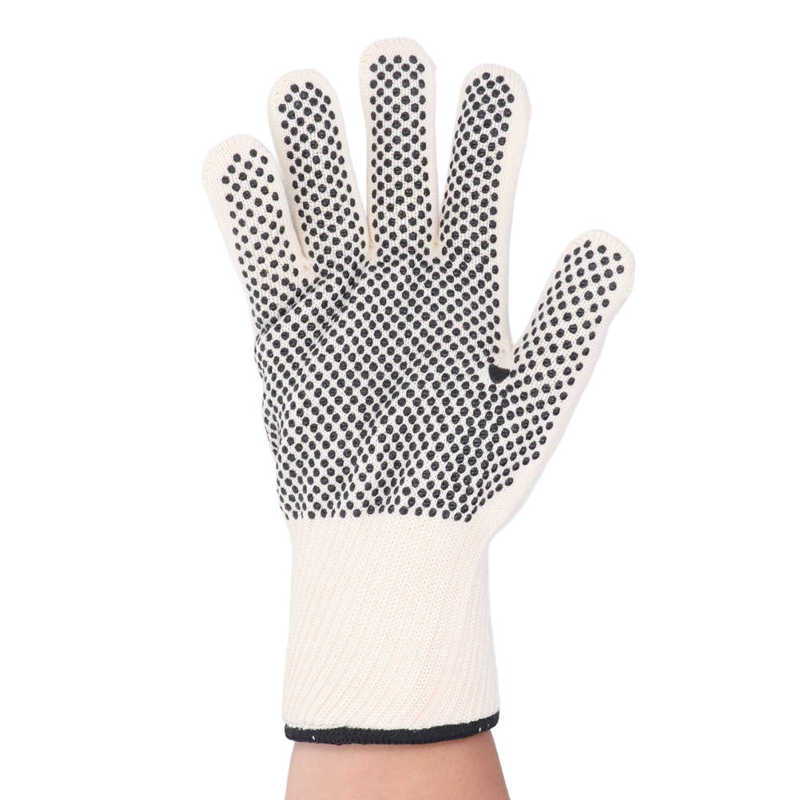 Heat Insulating Gloves BBQ Gloves 11in Flexible Independent Finger 800℃ Washable for Oven