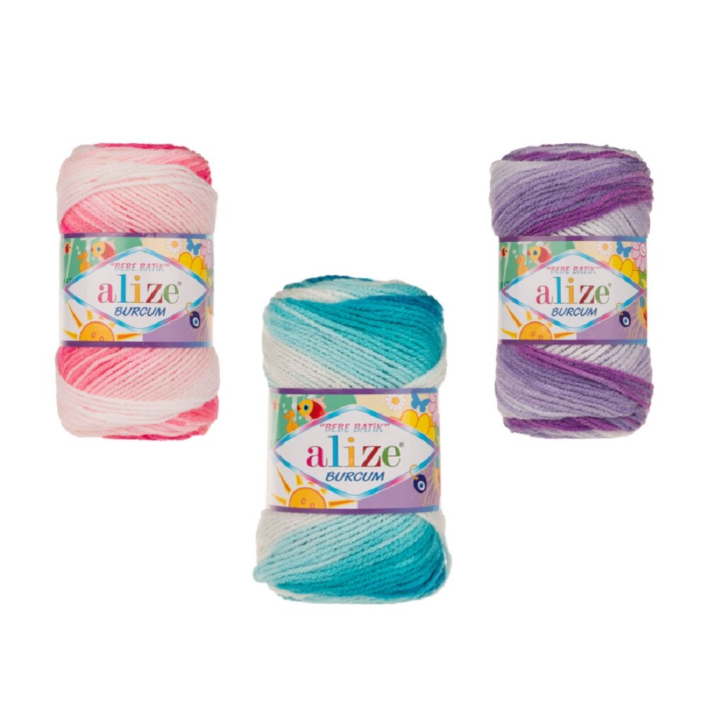Bebe Batik Alize Bush Breien Garen Doe-Het-zelf Baby Hand Breien Garen 100 Gr 210 M Gekleurde garen 1st Klasse Premium