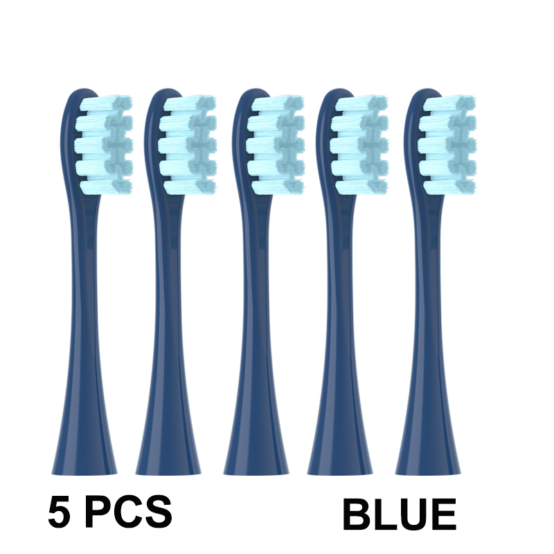 Cabezales de repuesto para cepillo de dientes eléctrico sónico Oclean X PRO Elite/Flow/F1/One/X/All Series DuPont, cerdas suaves azules y verdes: Marfíl